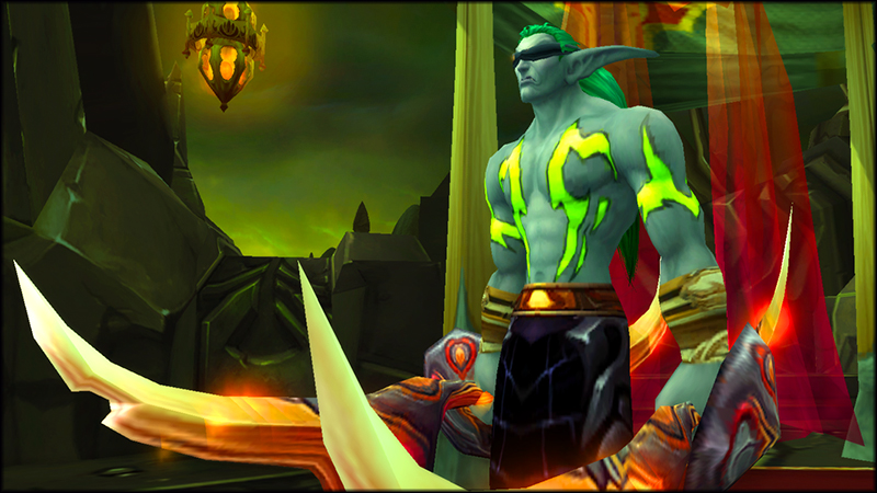 The tattoos help seal a demon hunter's inner demon.